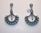 Turquoise Earrings Mexican Sterling Silver